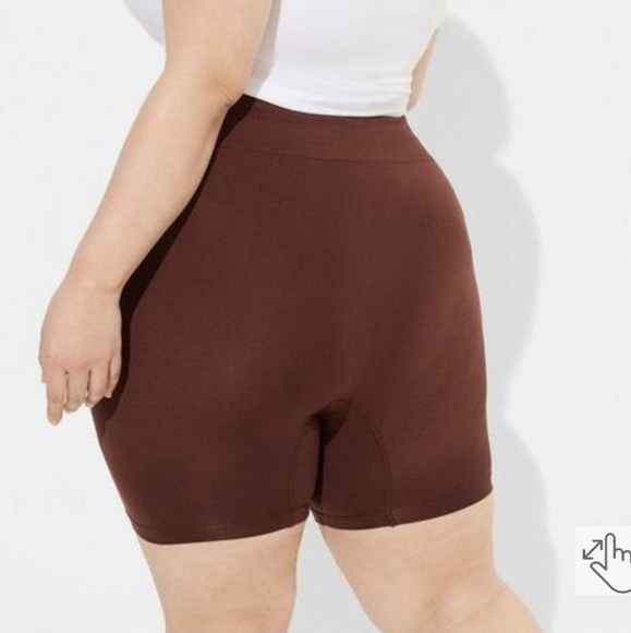 Torrid Shorts High Rise No Rub NWT Plus 2 2X 18 20 Brown Panty Underwear NEW - Picture 4 of 5